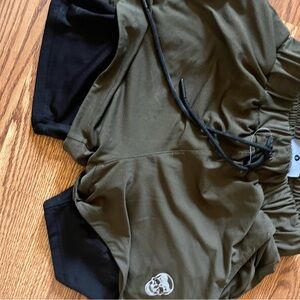 Green Gym Reapers Shorts Olive Green